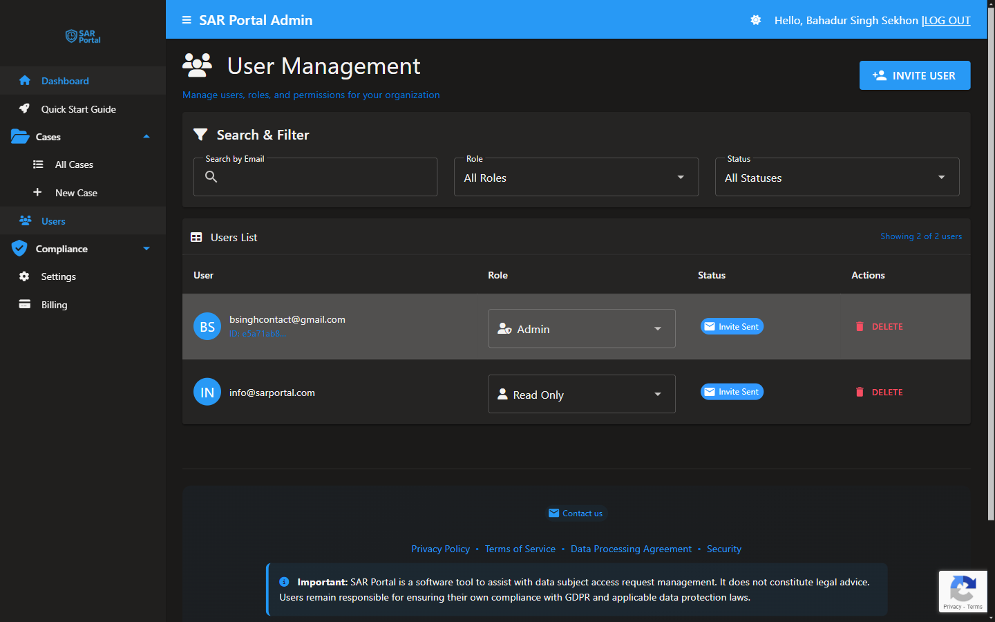 User Management